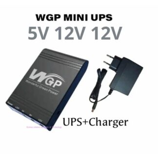 WGP Mini UPS (5V 12V 12V ) 10400mAh Volt Output for Router, Onu, CC Camera Backup With Charger
