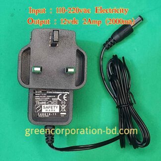12V-2Amp (2000ma) Router Power Adapter & Charger 5.5*2.5MM Adapter 12V 2Amp