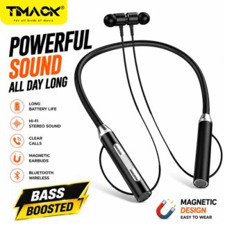 TIMACK® Wireless Bluetooth Earphones Neckband Headphones Gaming Stereo Sports Headset Halter Waterproof Magnetic Earbud with LED Display