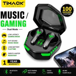 TIMACK® N35 Wireless Earbuds Bluetooth 5.3 Headphones Noise Reduction Touch Control EarPods Gaming Headset Music HD Calling Earphone
