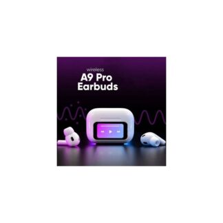 Airpods A9 Pro Touch Screen Display with wireless  Earbuds - Black