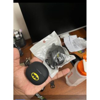 QCY MeloBuds N20 Pro Batman Edition Only cover Premium Artificial Carrying cover Shockproof Earbuds Cover For Buds Soft Silicone Bluetooth Headphone Cover