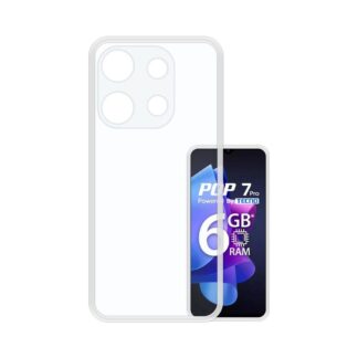 For Tecno Pop 7 / Tecno Pop 7 Pro CRYSTAL CRACK ORIGINALS SOFT CASE CASING CLEAR TPU COVER