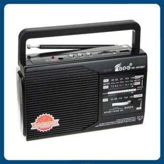 Fepe FP-1972BT AM/FM/SW 3-Band Radio with USB/SD/TF Card (BT) Music Player - Black