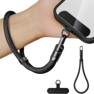 1pc Universal Adjustable Mobile Phone Lanyard Short Wrist Strap with Self-locking 360° Rotation Adjustable Anti-drop Design Durable Polyester Phone Strap