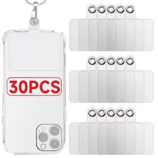 Transparent Matte Flexible Phone Lanyard Card Mobile Phone Universal Tether Tabs Hole Hanging Strap Patches Cord Clips Gasket