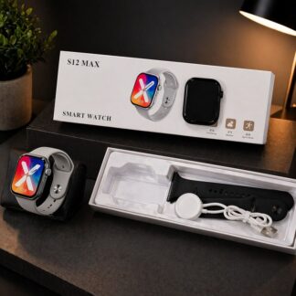 S12 Max Ferefit Smart Watch – Ultra 2.29" AMOLED | Updated Premium Model | NFC Access | Bluetooth Calling | Fast Wireless Charging | Fitness & Health Master By Aura gadgets