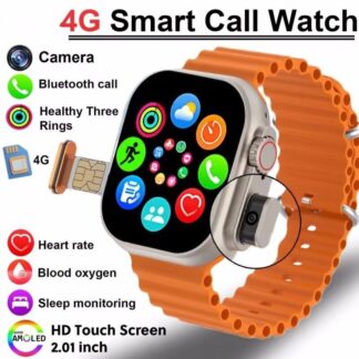 BW9  Smartwatch 4G Direct Sim Calling, Pop Up Camera, Bluetooth Calling, HD Display Smart watch Full Touch Screen and Wireless charging Smartwatch By Pucko Gadgets