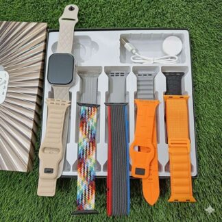 Laxasfit W10 10-in-1 Smart Watch (10th Anniversary Edition)  Bluetooth Calling  10 Strap Combo Smartwatch  Laxasfit W10 Series Smart Watch By Pucko Gadgets