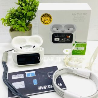 Airpods Pro New ANC/ENC A9 PRO 5th Generation Wireless Earbuds with LED Smart Touch Screen Display by PUCKO GADGETS