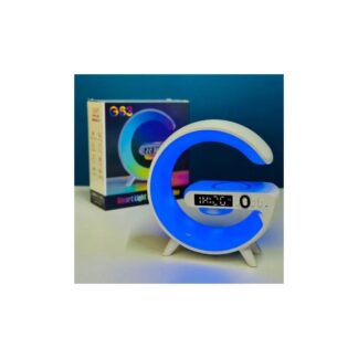 G63 Smart Bluetooth Speaker Lamp – 4-in-1 Wireless Charger, RGB Light, Clock & Speaker by aura gadgets