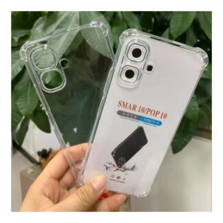 For techno smart 10/Pop 10/Spark Go 2 Silicon Airbag Transparent tpu back cover case
