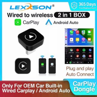 New Wireless CarPlay Android Auto Adapter USB Dongle Smart Mini Box Plug And Play Universal For VW Toyota Nissan Honda Ford Benz