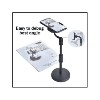 Desktop Mobile Phone Holder Stand 360 Rotate for Live Streaming Shoot YouTube TikTok Video Round Base Smartphone