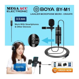 Smartphone, DSLR and Any Device Online Clear Sound Recording A pure Boya M1 Professional and Official Microphone (NULL)